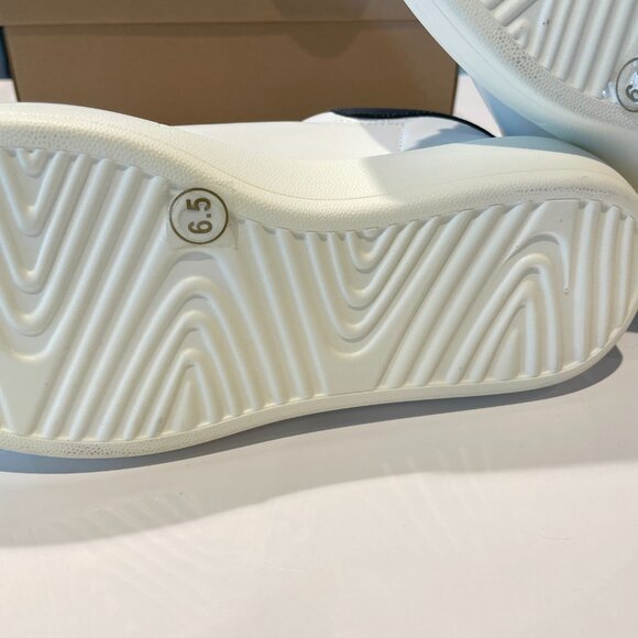 Gasp White Oversized Vegan Leather Sneakers - Picture 5 of 5